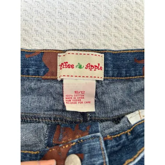 Girls Equestrian Jean Skirt - Picture 2 of 6